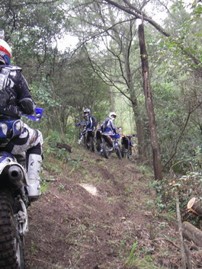 start of the single track.