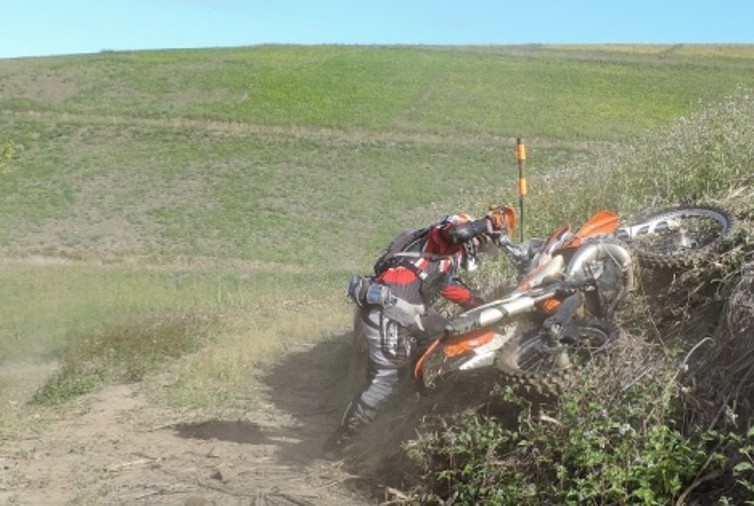 Another lost it on the same hill